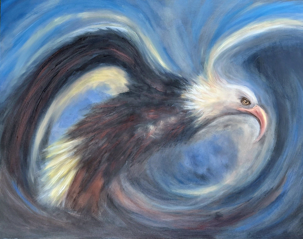 Eagle in motion