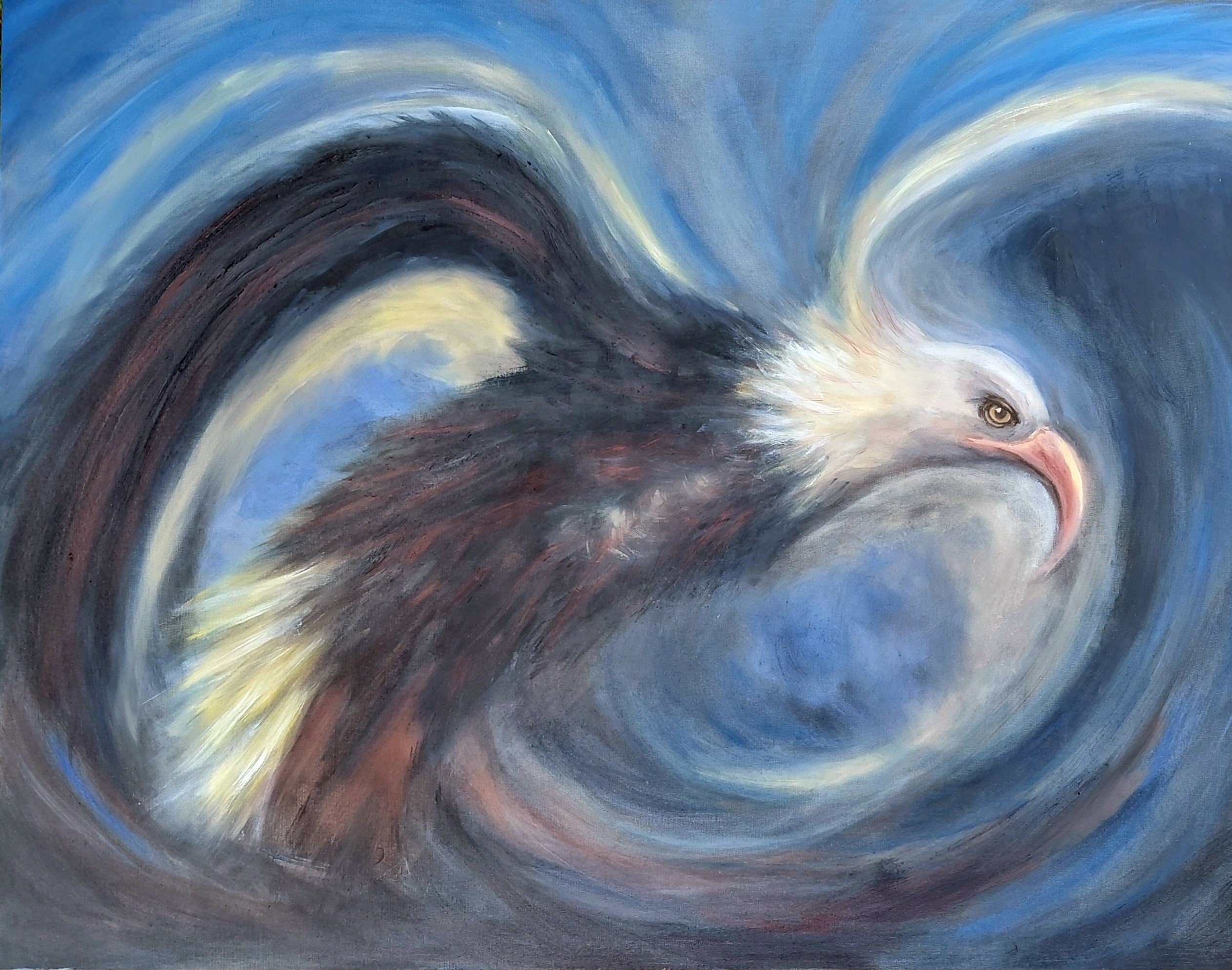 Eagle in motion