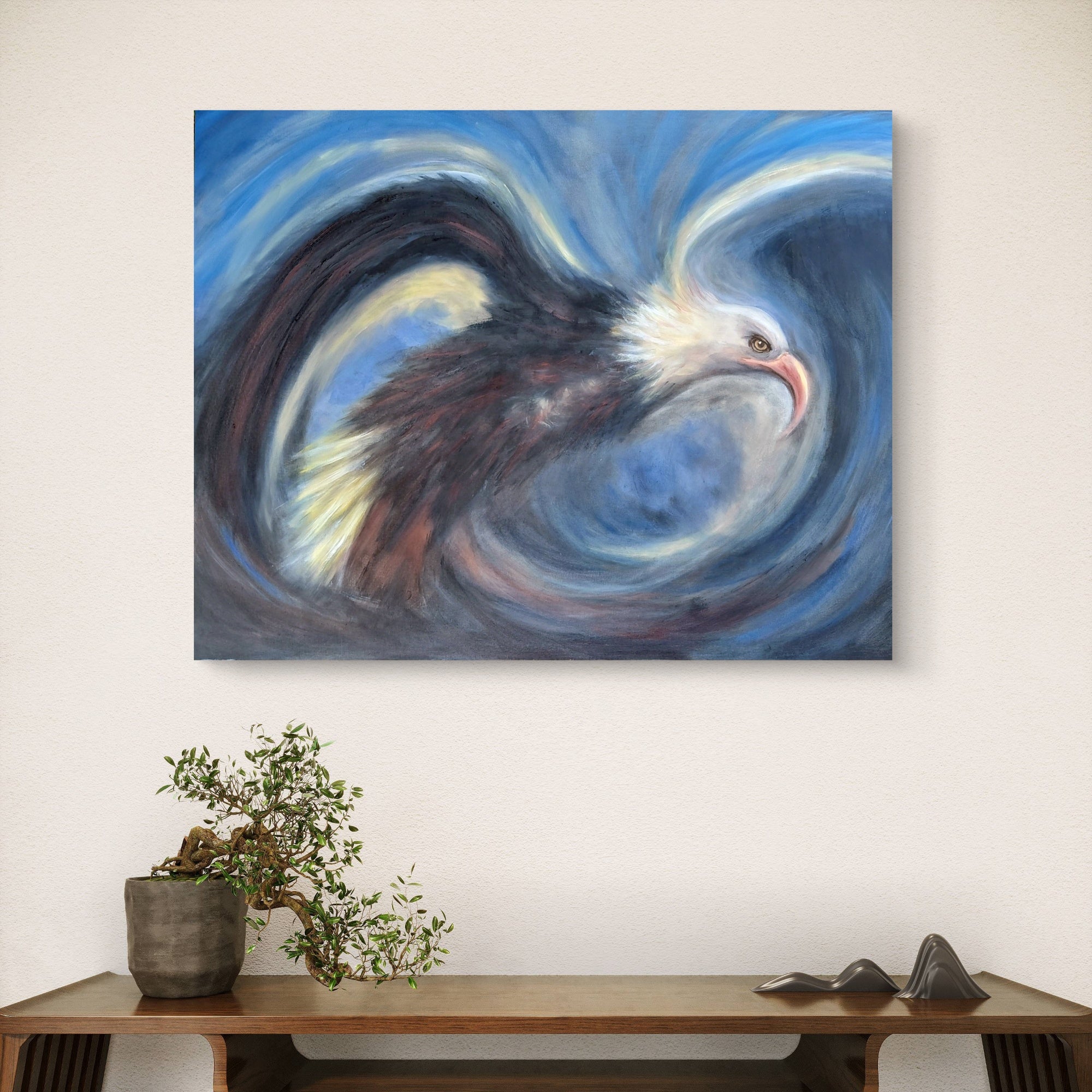 Eagle in motion