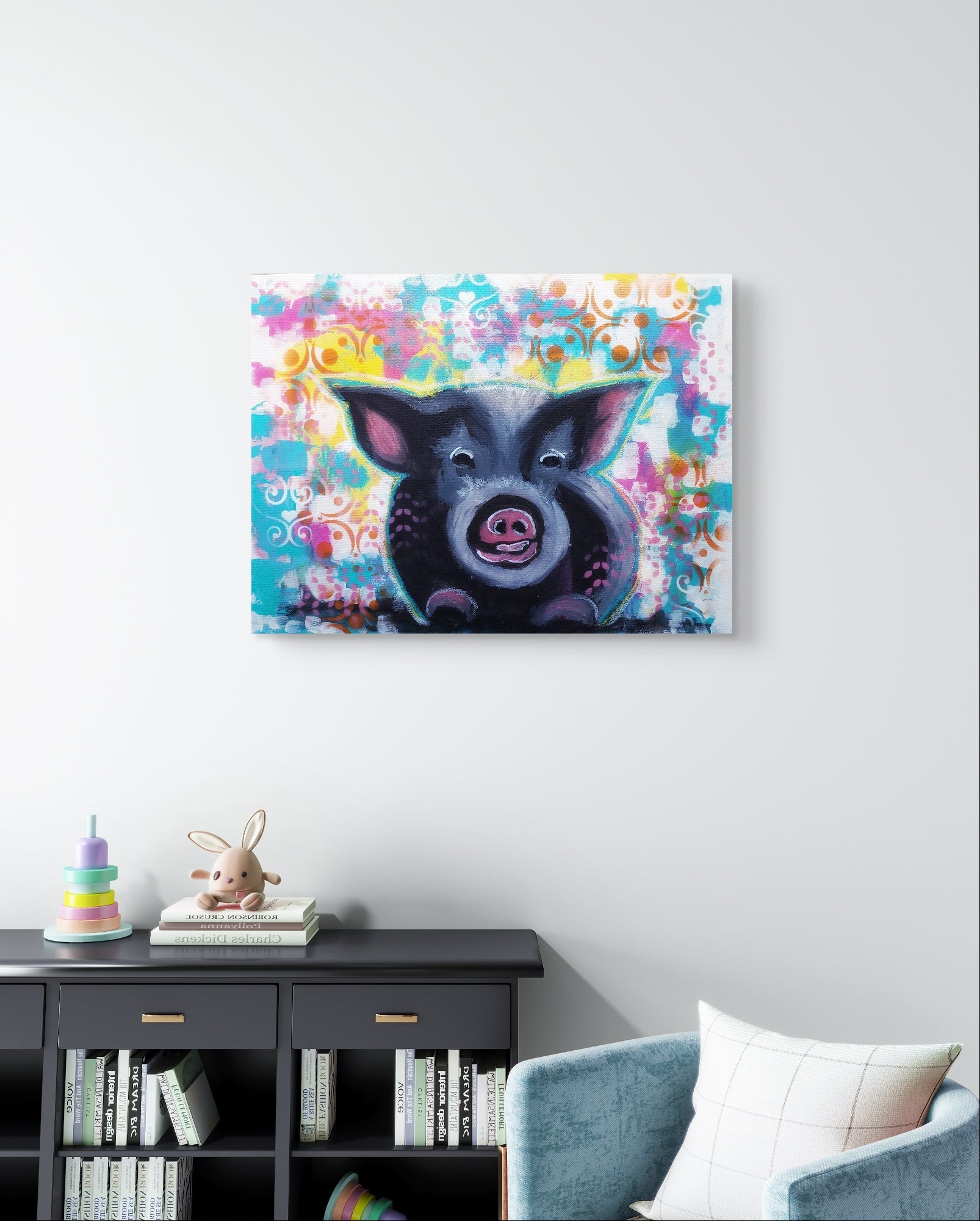 Snout in the spotlight Trudie Averett Art
