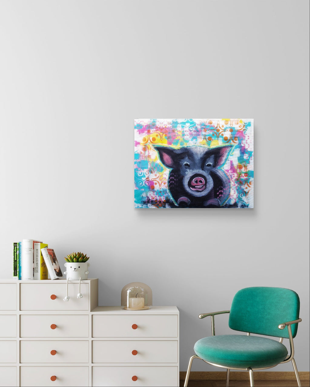 Snout in the spotlight Trudie Averett Art