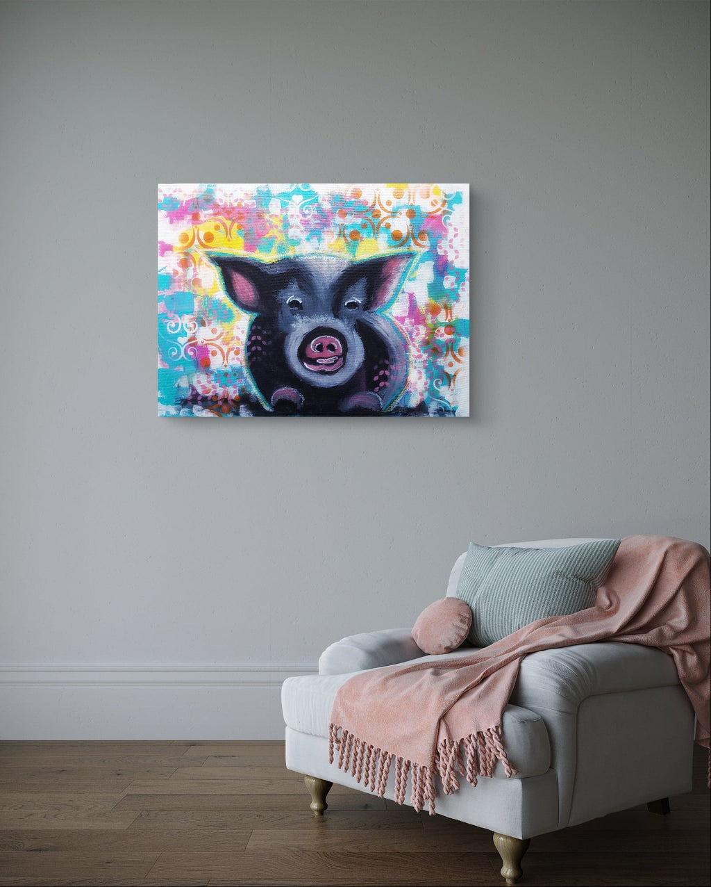 Snout in the spotlight Trudie Averett Art